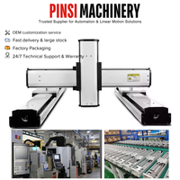 Sistem Gantry 3 Axis Pinsi XYZ dengan Presisi ±0.01mm, Modul Aktuator Sekrup Bola Linear, Meja Linear, Robot Kartesius