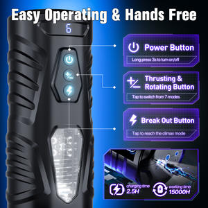 7 dönen 7 sokma otomatik emme mastürbasyon kupası gerçekçi yapay vajina mastürbasyon yetişkin seks oyuncakları erkek için - Product Image 5