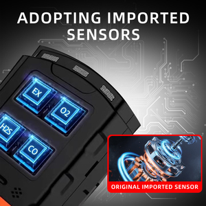 Nhà máy cung cấp xách tay CO2 <span class=keywords><strong>gas</strong></span> màn hình đa chức năng Detector cho công nghiệp sử dụng phát hiện nhiều khí - Product Image 3