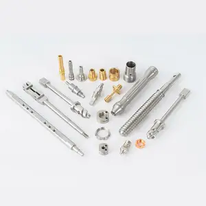 Swiss Type Cnc Machining Processing Precision Hardware New Energy Charging Terminals Aluminum Copper Parts