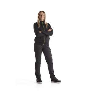 BLAKLADER - 719513309933C46 Women's Service <b>trousers</b> with <b>stretch</b> <b>Black</b>/Yellow - EAN 7330509647141 WORK <b>TROUSERS</b> - Product Image 3
