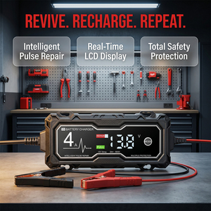 <span class=keywords><strong>Cargador</strong></span> de Batería Inteligente para Todo Tipo de Vehículos, 12V 4A, <span class=keywords><strong>Cargador</strong></span> y Mantenedor de Batería Automático para Automóviles, Camiones, ATV, UTV, Barcos, Embarcaciones Marinas, RV, Campers - Product Image 5