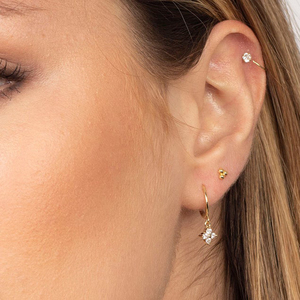 Boucles d'oreilles ROXI S925 en argent sterling, style INS, diamant géométrique, luxe léger, pour femme - Product Image 6