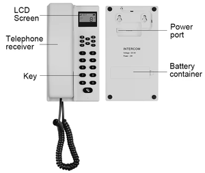 ระบบอินเตอร์คอมไร้สายแบบตั้งโต๊ะ MaxComm MI-200 ระยะไกล 433MHz สื่อสารสองทาง ใช้แบตเตอรี่ 18650 สำหรับบ้านและสำนักงาน - Product Image 4
