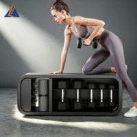 Banc de musculation multifonctionnel en acier avec rangement pour haltères, idéal pour la maison, pour exercices d'épaules, de press et de sit-up