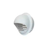 Grille d'aération murale extérieure en acier inoxydable 304 épaissi, blanc, coupe-vent, pour hotte de cuisine et extracteur de salle de bain