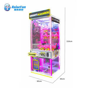 Raisefun Chất lượng cao trong suốt Claw máy đồng tiền hoạt động Arcade Crane búp bê sang trọng Catcher cho trung tâm mua sắm trung tâm trò chơi - Product Image 3