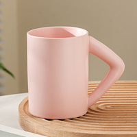 Mug de voyage en céramique moderne et créatif, tasse de rinçage pour salle de bain d'hôtel, cadeau souvenir avec motif, livré en boîte cadeau