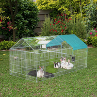 Cage d'élevage de lapins européenne, vente directe du fabricant, cage pliable polyvalente, simple, en acier solide, revêtement en poudre, boîte pour
