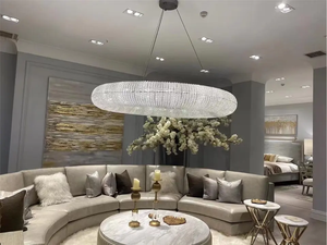 Loft phong cách Mỹ mộc mạc Vòng K9 Đèn Chùm Pha Lê cho khách sạn biệt thự sảnh chiếu sáng - Product Image 3