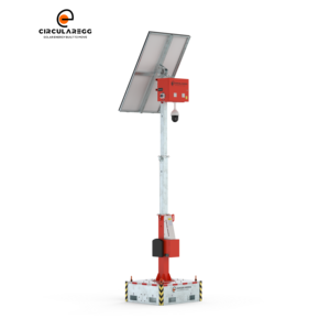 En stock: Estación móvil portátil de seguridad con torre solar CCTV y cámara de monitoreo remoto 4G, 1 unidad MOQ - Product Image 1