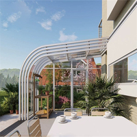 Piscine gonflable télescopique extérieure personnalisée en verre isolant polygonal avec abri rétractable pour entrepôt et villa