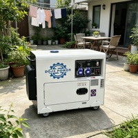 Générateur diesel silencieux mobile 15KVA 10KVA, générateurs électriques 5KVA 12KVA pour la maison, silencieux 5000 Watts, Planta Electrica Silenciosa