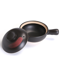 Casserole en céramique résistante à la chaleur, pot de cuisson en argile, ustensiles de cuisine, casserole en céramique avec couvercle pour la cuisson
