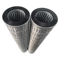 Élément filtrant coalescent plissé robuste avec cage en maille métallique renforcée pour filtration haute pression