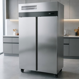 Refrigerador Vertical Comercial <span class=keywords><strong>de</strong></span> Acero Inoxidable <span class=keywords><strong>de</strong></span> 2 Puertas y 1000L con Control Digital <span class=keywords><strong>de</strong></span> Temperatura para <span class=keywords><strong>Cocina</strong></span> <span class=keywords><strong>de</strong></span> Restaurante y Hotel - Product Image 5