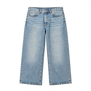 Jean en denim stretch fuselé pour homme, coupe classique, noir délavé, respirant, écologique, pour l'été, l'automne et le printemps, faible MOQ - Product Image 6