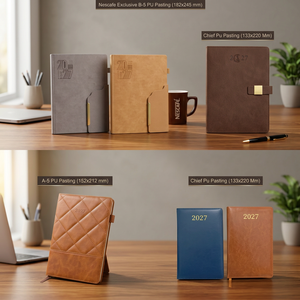 Agenda Ejecutiva Premium Personalizada B5, Tapa Dura, Planificador con Páginas para Notas, Diseño Floral y Vintage, Set de Regalo para Oficina - Product Image 3