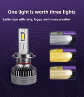 Lampe LED portable à commande par application, 100W, Bluetooth, 3000K-6000K, H4 H7 H11 9005 9006 H1 H3, en alliage d'aluminium, hauteur réglable, garantie 1 an