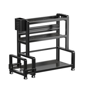 Estante multifuncional para especias, estante de almacenamiento para cocina con soporte para cuchillos y palillos, diseño a prueba de óxido para un espacio de cocina organizado - Product Image 1