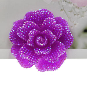 Adornos de Resina con Forma de Rosa y Diamantes de Imitación de Gran Tamaño para Manualidades, Scrapbooking y Decoración de Accesorios para el Cabello - Product Image 6