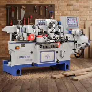 Dégauchisseuse industrielle automatique haute vitesse robuste à quatre faces pour le travail du bois, moteur 23,75 kW, dégauchissage 180 mm - Product Image 1