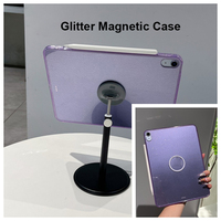 Étui de protection pour iPad Pro M4 11 pouces, compatible avec iPad Pro 11 M5 2025 et iPad Pro 11 pouces 2024, étui magnétique à paillettes pour tablette