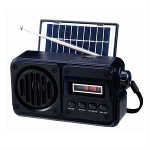 Portable Solar Emergency FM AM SW Radio with <b>USB</b> TF MP3 Player and Digital Display - Product Image 6