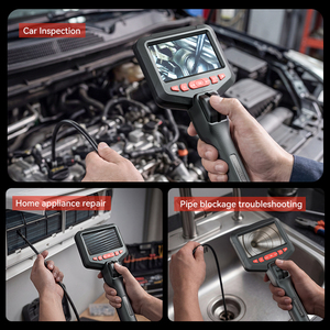 Endoscope professionnel à rotation LCD, caméra HD 2MP 1080P à rotation à <span class=keywords><strong>360</strong></span> <span class=keywords><strong>degrés</strong></span> pour la réparation de moteurs de voitures et de machines - Product Image 6