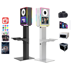 Portable ipad Dslr Photo Booth Machine Impression Instantanée Selfie Partie Photo Booth Caméra Imprimante <span class=keywords><strong>Flash</strong></span> et Parapluie Adapté - Product Image 1