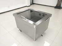 Chariot de rangement mobile en acier inoxydable 304/316 avec couvercle pour farine, huile, lait, eau, 140L/500L/840L, cuisine, industrie alimentaire, usine