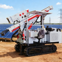 Vibro-sonde solaire photovoltaïque avec pompe moteur, haute efficacité, pour forage en spirale de sols meubles, trous de 50-300 mm de diamètre