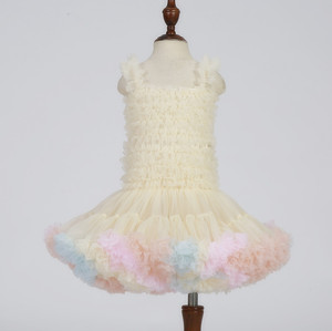 Vestidos de Tul Rosa para Bebé, Diseño de Tutú Pomposo para Fiesta de Cumpleaños, Ropa de Fiesta para Recién Nacida, Tul Suave con Volantes, Vestido de <span class=keywords><strong>Princesa</strong></span> para Niña - Product Image 5