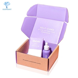 Custom Size Candle Perfume Oil Cosmetic Gift Purple Packaging Kraft Box Custom - Product Image 3
