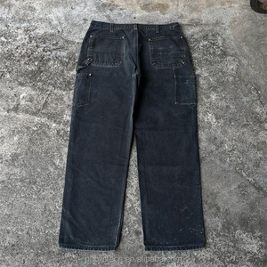 Venta al por mayor de algodón de los hombres de bolsillo de pierna ancha Jeans Cargo Plus Size Men Unisex Baggy Custom Carpenter Pants Pantalones - Product Image 2