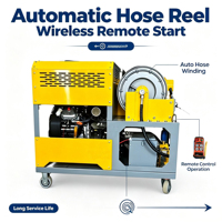 Machine de nettoyage de canalisations 2900 psi, démarrage à distance, rétraction automatique des tuyaux, adaptée aux diamètres de tuyaux de 2 à 28 pouces.