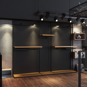 Exhibidor Metálico Especial para Tiendas de Ropa, Exhibidor de Ropa de Piso a Techo para Hombre y Mujer, Armario Exhibidor con Perchas - Product Image 4