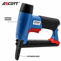ASCOTT 7116-436 Agrafeuse pneumatique professionnelle à bec long 22GA, pistolet agrafeur pneumatique étendu de 6 pouces pour la production de matelas, canapés et meubles