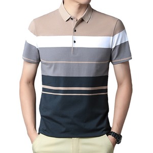 Manica corta da uomo in cotone 100% di alta qualità per <span class=keywords><strong>Polo</strong></span> in tinta unita tinta unita - Product Image 2