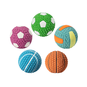 9-14cm 5 pezzi TPR Multi stili durevoli interattivi Eco Friendly palla di gomma cane organico masticare giocattoli di raffreddamento - Product Image 5