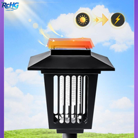 Solar Mosquito Killer Lamp Outdoor Waterdichte Tuin Ongediertebestrijder Lamp Gazonlamp Mosquito Killer Apparaat