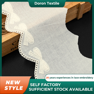 Nhà Sản Xuất Phong Cách Mới 9.1Cm Chiều Rộng May Nguồn Cung Cấp Ren Cho Quần Áo Thêu Ren <span class=keywords><strong>Trim</strong></span> - Product Image 2