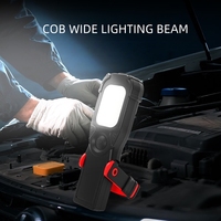 Lampe de travail LED rechargeable 20W 1000LM, portable, étanche, avec support, alimentée par batterie, projecteur COB