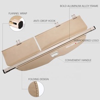 Accessoires d'intérieur pour bagages de voiture, vente en gros, pare-coffre, couverture de cargaison, pour Toyota RAV4, 2013, 2014, 2015, 2016, 2017, 2018