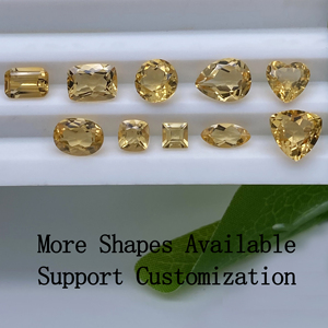 Octagon Shape 5X3 Mét ~ 18X13 Mét Chất Lượng Tốt Loose Đá Quý Brazil Thạch Anh Citrine Đá Giá Trang Sức Tự Nhiên Citrine - Product Image 5