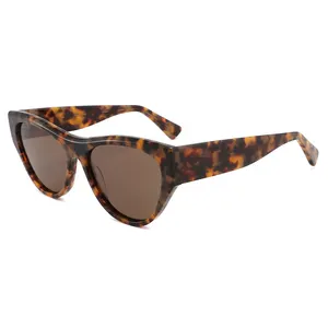 YDMB1020 son trend asetat oval kedi gözü çerçeve güneş gölge gözlük kadınlar için