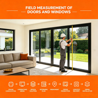 Fenêtre coulissante en PVC sur mesure, fabrication directe d'usine, double vitrage trempé, ventilation pour balcon, utilisation intérieure et extérieure