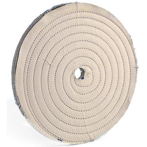 Disques de polissage en coton matelassé Fervi de 6 pouces de diamètre pour le detailing automobile - Product Image 1