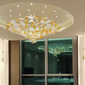 Tùy chỉnh hiện đại lớn ánh sáng mặt dây chuyền tự làm đèn chùm sang trọng trang trí độc đáo khách sạn phòng khách biệt thự mặt dây chuyền đèn - Product Image 3