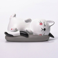 Offre Spéciale Polyresin Statue Résine Sommeil Chat Figurine Ornements Animal Statue pour La Décoration De La Maison